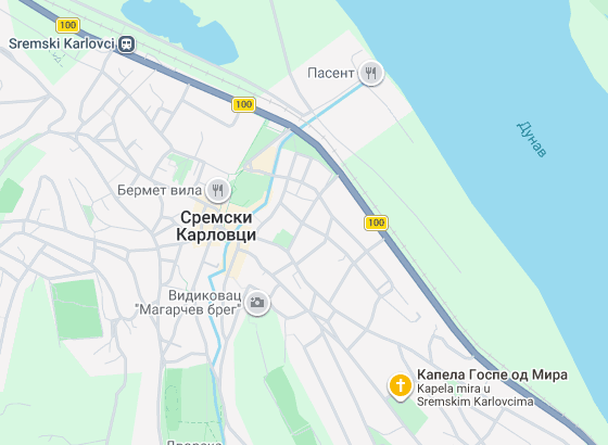 Mapa – Kapela Gospe od Mira